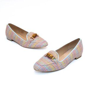 Michele Lopriore NWT Giselle Loafer Pink Celeste Linen